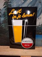 emaille  amstel reclame, Ophalen, Zo goed als nieuw, Reclamebord