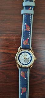 Vintage Quartz Horloge Plato tennis thema (niet gebruikt), Overige merken, Leer, Staal, Polshorloge