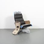 2x Vitra Eames EA 222 Soft Pad Lounge Bruin Leer - Chroom