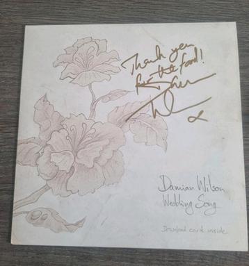 Vinyl single wit !  DAMIAN WILSON met  TEKST/ HANDTEKENING beschikbaar voor biedingen