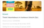 Vakantiebeurs, Tickets en Kaartjes, Beurzen, Twee personen, Januari, Meerdaags