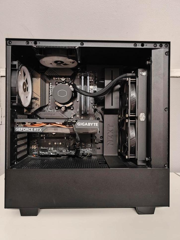 Ryzen 7 5800X - Gigabyte RTX 3060 Ti 8GB Rev.2.0, Computers en Software, Desktop Pc's, Zo goed als nieuw, 4 Ghz of meer, HDD, SSD