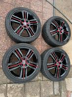 Ronal velgen, michelin pilot sport 4, zomerband 225/40 ZR18, Auto-onderdelen, Banden en Velgen, 18 inch, Gebruikt, Banden en Velgen
