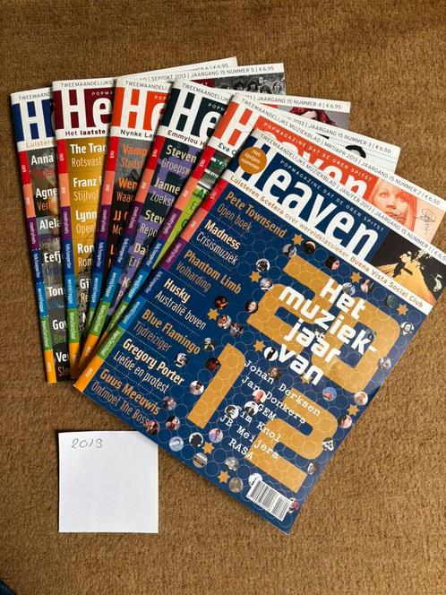 Heaven blad muziekblad magazine tijdschrift diverse jaren 85, Boeken, Tijdschriften en Kranten, Zo goed als nieuw, Muziek, Film of Tv