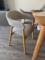 Japandi Stoelen Dinning Chairs, Ophalen, Twee, Zo goed als nieuw, Grijs