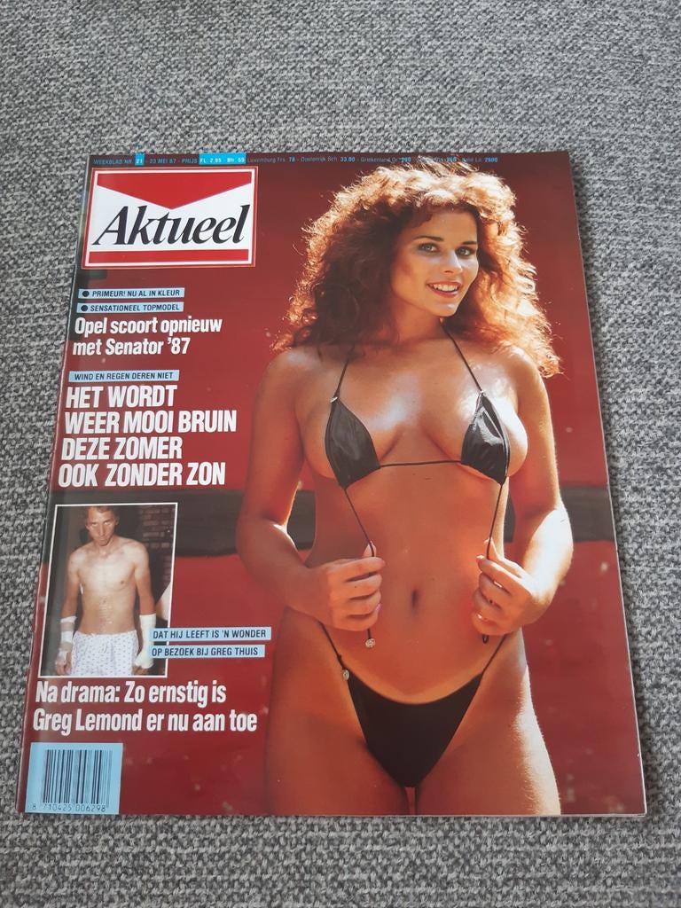 21.Aktueel 1987. Greg Lemond. Rocky. Frans Weisz. Jim Bakker, Verzamelen, Tijdschriften, Kranten en Knipsels, 1980 tot heden, Ophalen of Verzenden