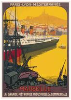 Marseille Frankrijk Reis Poster Art Deco Roger BRODERS, Verzamelen, Posters, Ophalen of Verzenden, Nieuw, A1 t/m A3, Film en Tv