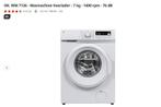wasmachine (3maanden oud), Ophalen, Zo goed als nieuw, 1200 tot 1600 toeren, 85 tot 90 cm