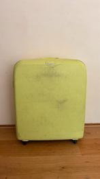 Stevige Swinger koffer, lime. 65 cm, 4 wielen, cijferslot, Gebruikt, Hard kunststof, Slot, 45 tot 55 cm