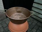 Koperen schaal, Tuin en Terras, Bloembakken en Plantenbakken, Minder dan 30 cm, Rond, Ophalen of Verzenden, Zo goed als nieuw