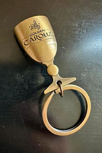 Gouden Carolus bieropener sleutelhanger beschikbaar voor biedingen
