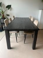 Stijgerhouten tafel zwart, Ophalen, Gebruikt, 200 cm of meer, 50 tot 100 cm
