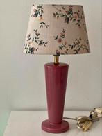 Vintage lampje; met kap 36 cm hoog, Ophalen of Verzenden