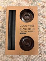 Zwarte Kandelaar Set - Good Vibes, Ophalen, Overige materialen, Zwart, Nieuw