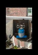 Gasbrander, gasstelletje evt. Inclusief metalen wind scherm., Caravans en Kamperen, Kampeeraccessoires, Ophalen of Verzenden