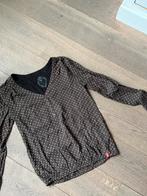 Esprit edc blouse bruin mt 36/s zgan!, Bruin, Ophalen of Verzenden, Zo goed als nieuw, Lange mouw