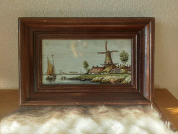 Delft tableau wandbord antiek  beschikbaar voor biedingen