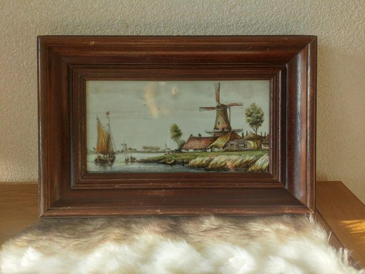 Delft tableau wandbord antiek, Antiek en Kunst, Antiek | Wandborden en Tegels, Verzenden