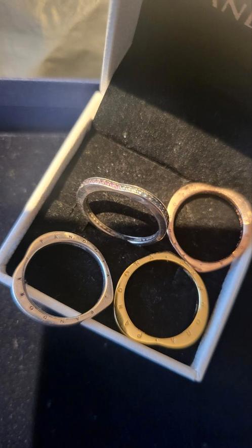let it be love, Pandora ringen goud/ zilver/ swarovski/ Rose, Sieraden, Tassen en Uiterlijk, Ringen, Nieuw, Dame, Goud, Goud, Ophalen of Verzenden