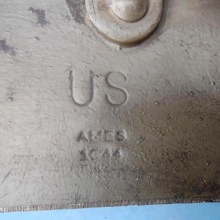 Pioschep US wo2 Army Marines 1944 doorgebruikt KL Mariniers, Verzamelen, Militaria | Tweede Wereldoorlog, Amerika, Ophalen of Verzenden