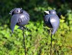 Leuke en decoratieve Tuinsteker, Tuinprikker Vogel, blauw, Ophalen of Verzenden, Nieuw, Metaal, Dierenbeeld