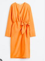 Wrap dress xl.oranje wikkeljurk overslag jurk nieuw Ibiza, H&M, Maat 46/48 (XL) of groter, Nieuw, Oranje