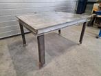 Robuuste Lastafel Werktafel werkbank staal RVS blad, Doe-het-zelf en Verbouw, Werkbanken, Ophalen of Verzenden, Gebruikt, 120 tot 170 cm