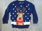 Kersttrui donker blauw Rudolph rendier truitje maat 80 trui, Kinderen en Baby's, Ophalen of Verzenden, Zo goed als nieuw, Jongetje
