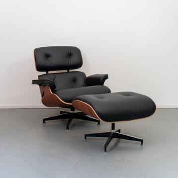 2 Herman Miller Eames Loungechair & Ottoman Palisander/Zwart beschikbaar voor biedingen