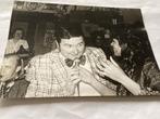 Vintage Foto: Zanger Henk Lieferink Deventer met microfoon, Antiek en Kunst, Kunst | Tekeningen en Foto's, Ophalen of Verzenden