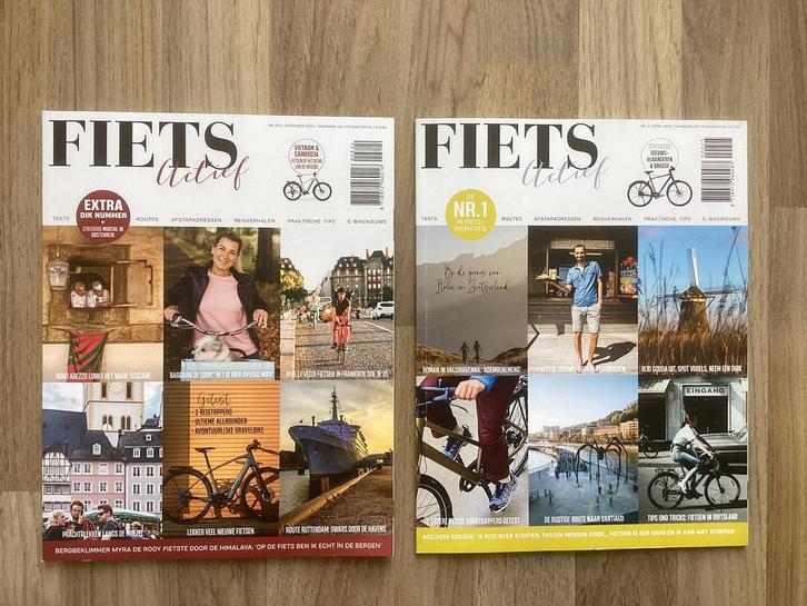 2 x Fiets Actief magazine nr. 8/9 - 2024 nr. 2 - 2025, Boeken, Tijdschriften en Kranten, Zo goed als nieuw, Sport en Vrije tijd