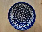 Bunzlau kom/schaal blue eyes / olive/dot., Huis en Inrichting, Keuken | Servies, Ophalen of Verzenden, Zo goed als nieuw, Kom(men)