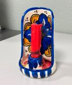 Antieke keramische kandelaar, Mexicaanse Spaanse oorsprong, Ophalen of Verzenden, Keramiek of Aardewerk