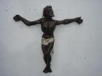 Vintage aardewerk crucifix jaren 80, Antiek en Kunst, Antiek | Religie, Ophalen of Verzenden