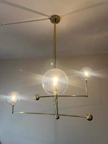 Moderne hanglamp met glazen bollen dimbaar beschikbaar voor biedingen