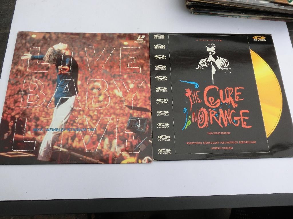 The Cure /Inxs   Laserdisq, Cd's en Dvd's, Ophalen of Verzenden, Zo goed als nieuw, 12 inch