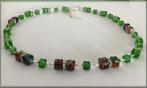 Exclusieve design ketting/collier handgemaakt, Met kristal, Verzenden, Nieuw, Steen of Mineraal