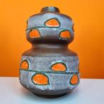 retro vintage fat lava keramiek vaas Strehla Germany GDR 70s, Aardewerk of Porselein, Oranje, Ophalen of Verzenden, Zo goed als nieuw