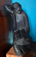 Stenen ( natuursteen) beeld lezend Chinees meisje, Antiek en Kunst, Ophalen