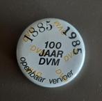 Button DVM Meppel / 100 jaar DVM, Ophalen of Verzenden, Zo goed als nieuw, Transport, Button