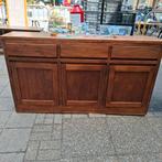 Teakhouten kast 60 breed en 90 hoog in perfecte staat, Ophalen, 80 tot 100 cm, Minder dan 200 cm, Buitendeur