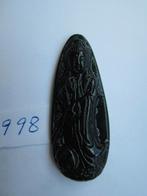 Amulet hanger van chinese jade 998 # Guanyin, Ophalen of Verzenden, Zo goed als nieuw, Groen, Steen of Mineraal