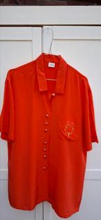 Vintage blouse, maat 42/XL - rood - knoopjes - 90's, ., Maat 42/44 (L), Ophalen of Verzenden, Vintage