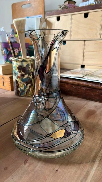 Vintage Antoni Barcelona Roemeens glas vaas Tiffany stijl beschikbaar voor biedingen