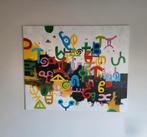 Kleurrijk abstract schilderij 120 x 100 cm, Ophalen