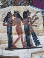 Egypte schilderij 2 stuks, Antiek en Kunst, Antiek | Kleden en Textiel, Ophalen of Verzenden