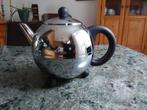 Bredemeijer theepot;vintage,  RVS, dubbelwandig, 1,25 liter, Ophalen, Gebruikt