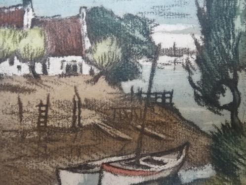 kleurenets Schelde kreekje Antwerpen, Cornelis de Kort 3/50, Antiek en Kunst, Kunst | Etsen en Gravures, Verzenden