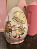 Vintage spaarpot Sarah Kay / Holly Hobbie stijl, Verzamelen, Spaarpotten, Ophalen of Verzenden, Gebruikt, Steen, Aardewerk of Keramiek