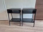 Nachtkastjes Ikea Setskog, zwart, Ophalen, Minder dan 45 cm, Metaal of Aluminium, 55 tot 70 cm